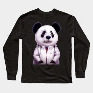 DOCTOR PANDA Long Sleeve T-Shirt